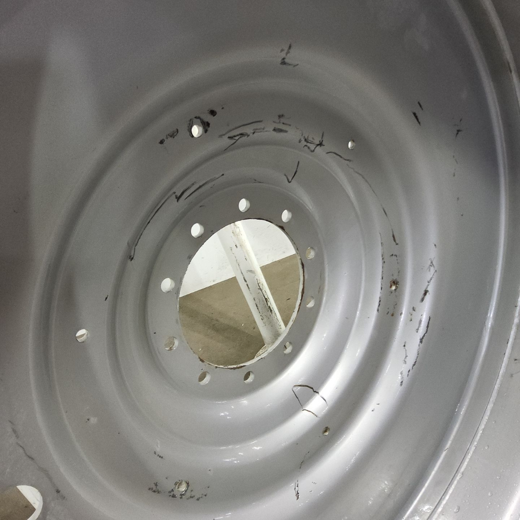 12"W x 54"D, Case IH Silver Mist 10-Hole Formed Plate , -9" Offset
