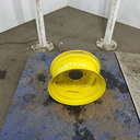 7"W x 15"D, John Deere Yellow 6-Hole Formed Plate , 4.25" Offset