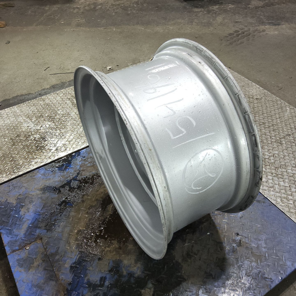 12"W x 24"D, Case IH Silver Mist 8-Hole Waffle Wheel (Groups of 2 bolts) , 2.12" Offset