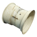 16"W x 16.1"D, Off White 8-Hole Flat Plate , -1.12" Offset