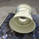 16"W x 16.1"D, Off White 8-Hole Flat Plate , -1.12" Offset