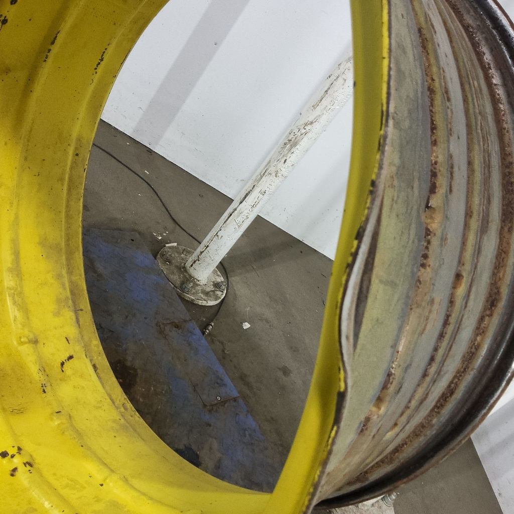 18"W x 38"D, John Deere Yellow Double Bevel , 9.75" Offset