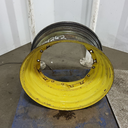 15"W x 30"D, John Deere Yellow 8-Hole Waffle Wheel (Groups of 2 Bolts) , 2.62" Offset