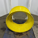 15"W x 30"D, John Deere Yellow 12-Hole Waffle Wheel (Groups of 3 bolts) , 2.5" Offset