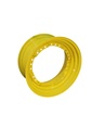 15"W x 30"D, John Deere Yellow 12-Hole Waffle Wheel (Groups of 3 bolts) , 2.5" Offset