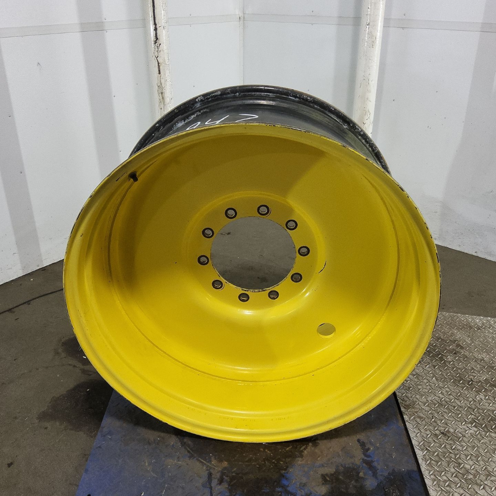 18"W x 38"D, John Deere Yellow 10-Hole Formed Plate Sprayer , -2.88" Offset