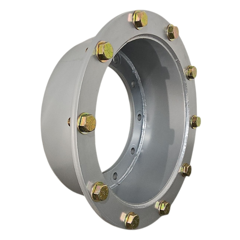 10 to 10-Hole 7"L Extension Starter Hat(For 2-pc Spool Style), Case IH Silver Mist
