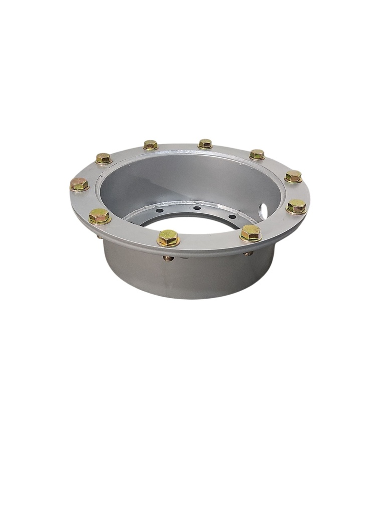10 to 10-Hole 7"L Extension Starter Hat(For 2-pc Spool Style), Case IH Silver Mist