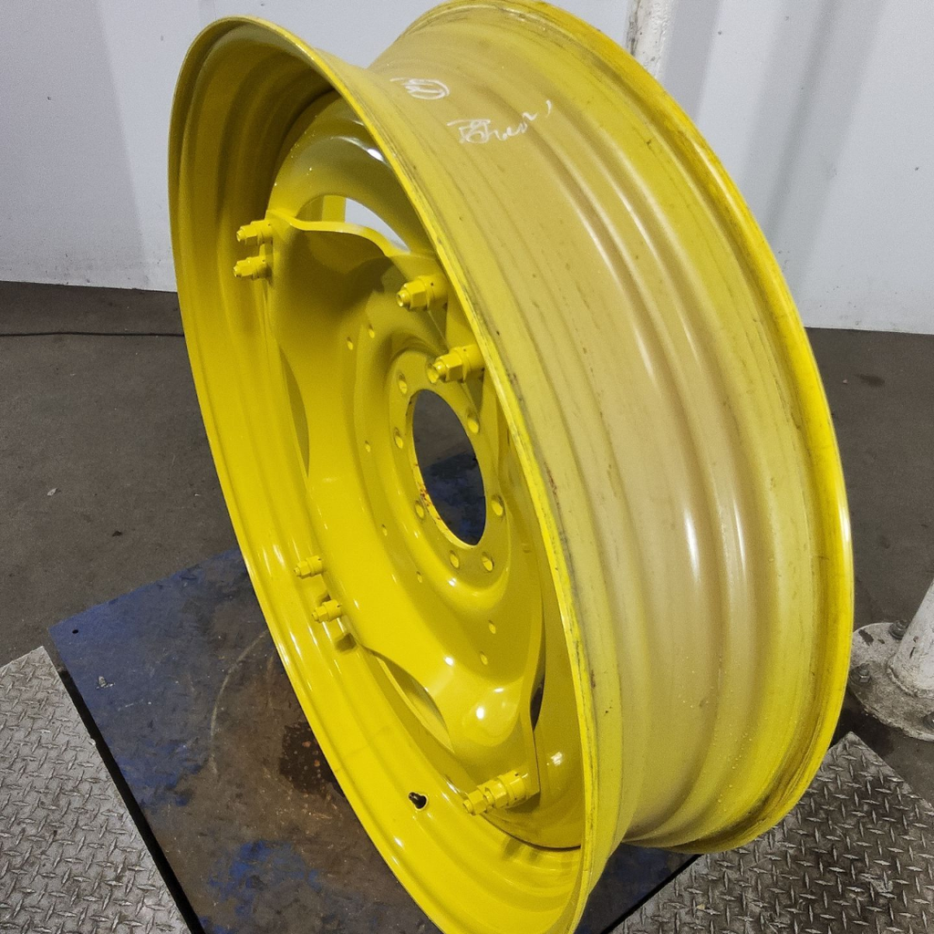 10"W x 42"D, John Deere Yellow 8-Hole Stub Disc (groups of 2 bolts) , 5.38" Offset