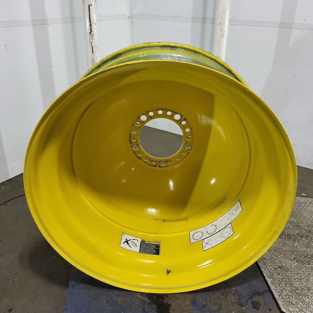 18"W x 42"D, John Deere Yellow 20-Hole Dolly Dual , -15.38" Offset
