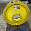18"W x 42"D, John Deere Yellow 20-Hole Dolly Dual , -15.12" Offset
