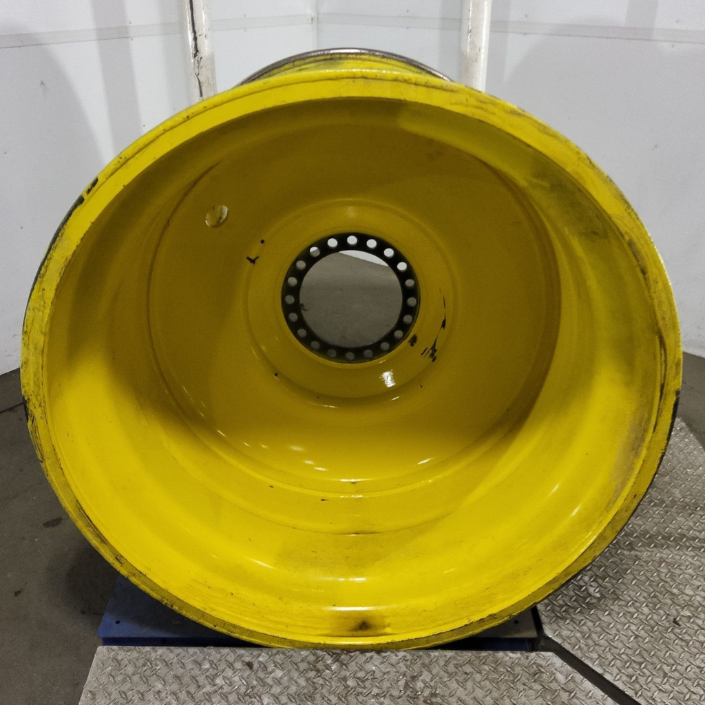 44"W x 46"D, John Deere Yellow 20-Hole Formed Plate , 1.12" Offset