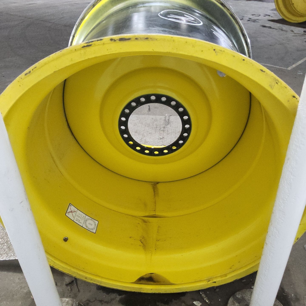 44"W x 46"D, John Deere Yellow 20-Hole Formed Plate , 1.12" Offset