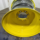 25"W x 26"D, John Deere Yellow 8-Hole Formed Plate , -0.38" Offset