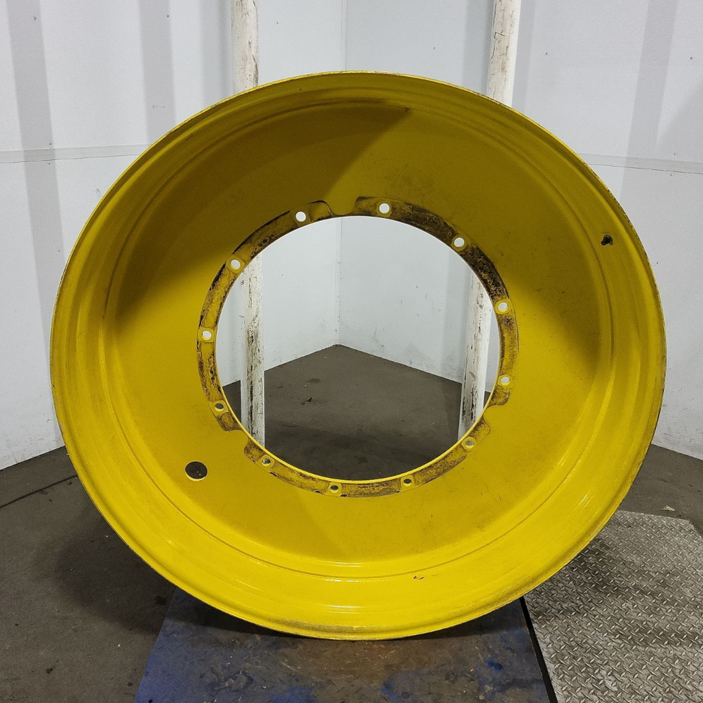 12"W x 54"D, John Deere Yellow 12-Hole Stub Disc , -3.38" Offset