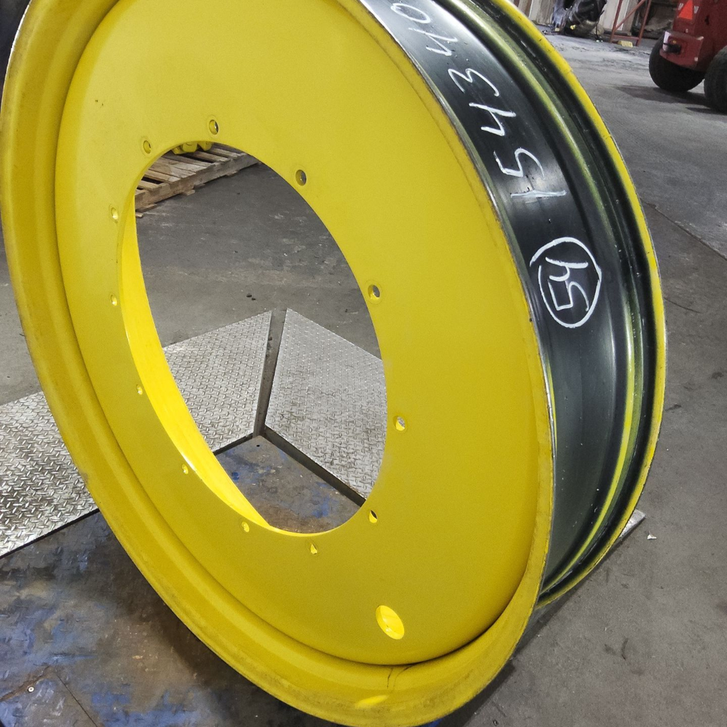 12"W x 54"D, John Deere Yellow 12-Hole Stub Disc , -3.38" Offset