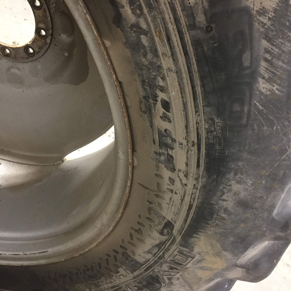 480/80R38 Goodyear Farm Dyna Torque Radial R-1 on Case IH Silver Mist 9-Hole Formed Plate 65%