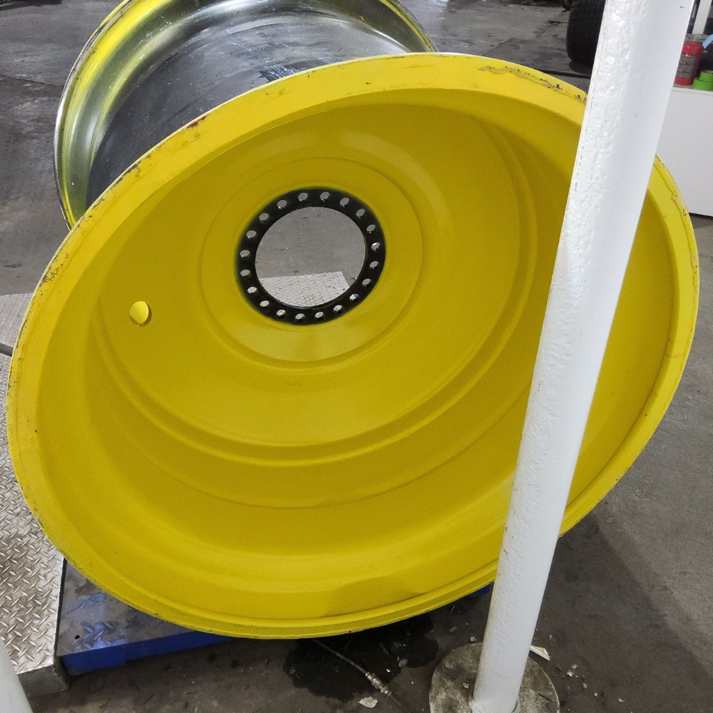 44"W x 46"D, John Deere Yellow 20-Hole Formed Plate , 1.38" Offset