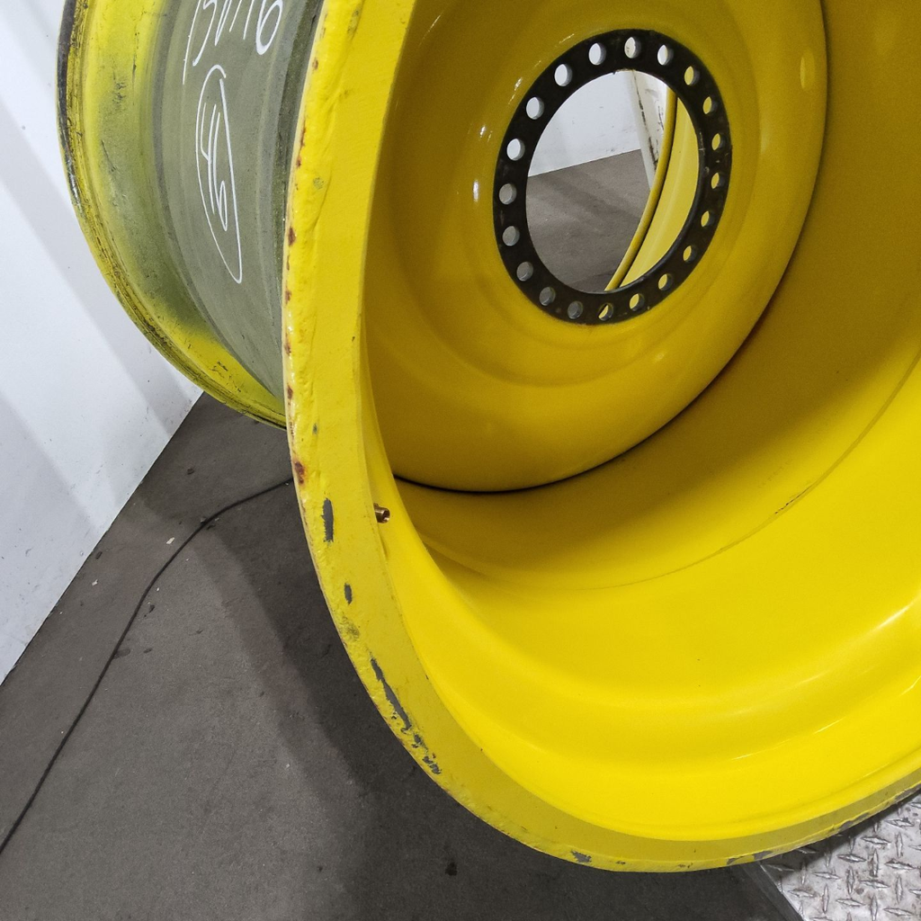 44"W x 46"D, John Deere Yellow 20-Hole Formed Plate , 1.38" Offset