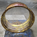 16"W x 38"D, John Deere Yellow Double Bevel