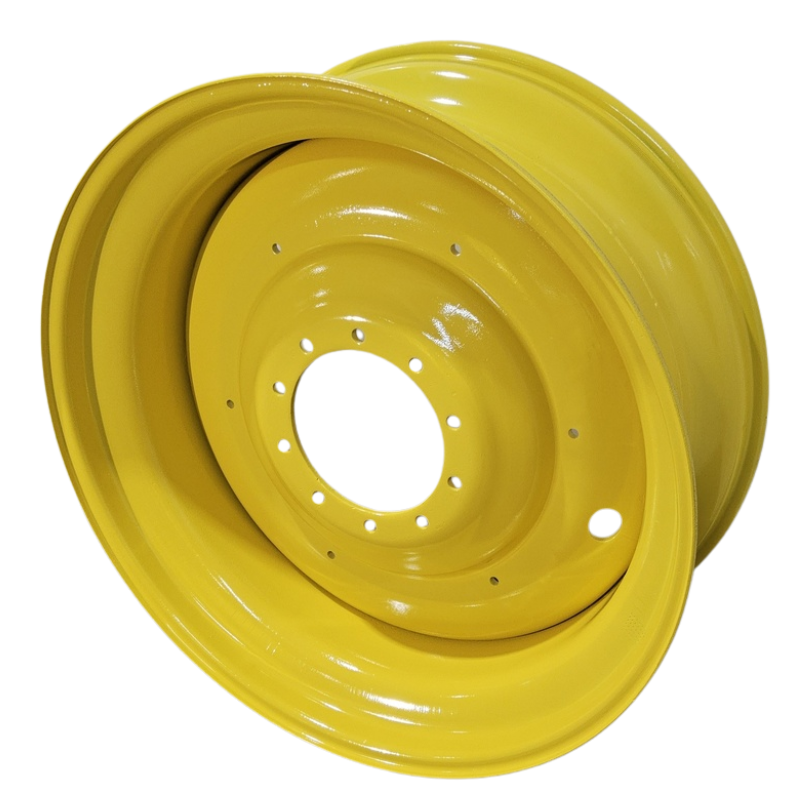 16"W x 42"D, John Deere Yellow 10-Hole Formed Plate , -11.75" Offset