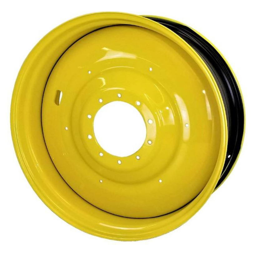 16"W x 42"D, John Deere Yellow 10-Hole Straddle Dual - Inside Main , 9.5" Offset