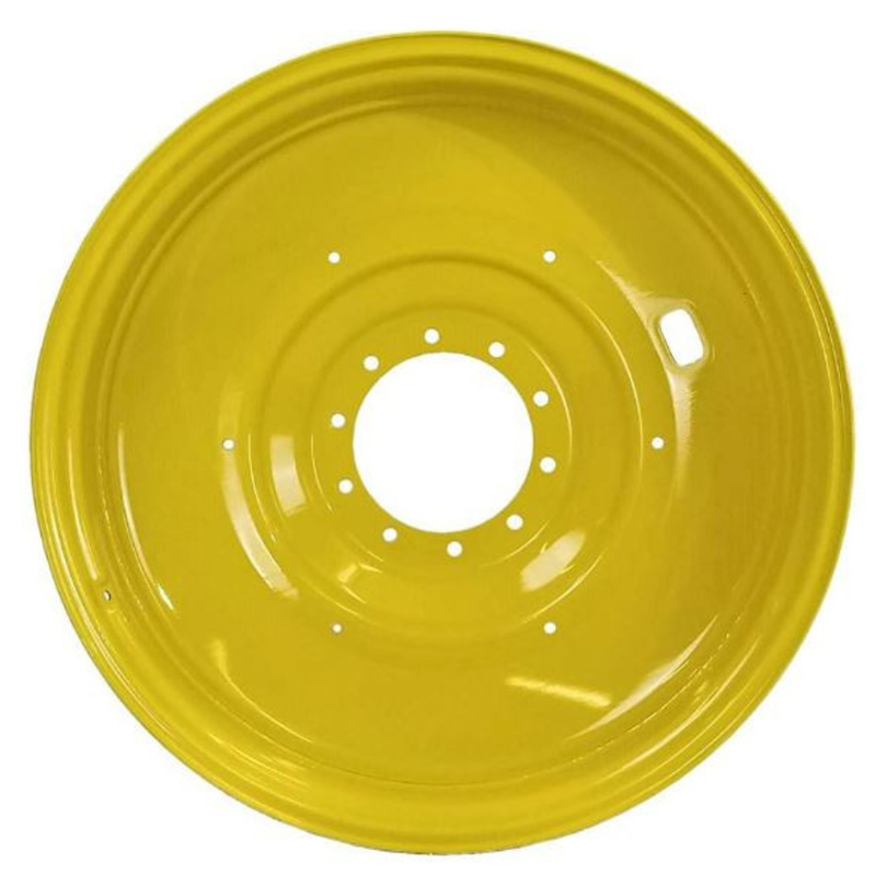 16"W x 42"D, John Deere Yellow 10-Hole Straddle Dual - Inside Main , 9.5" Offset