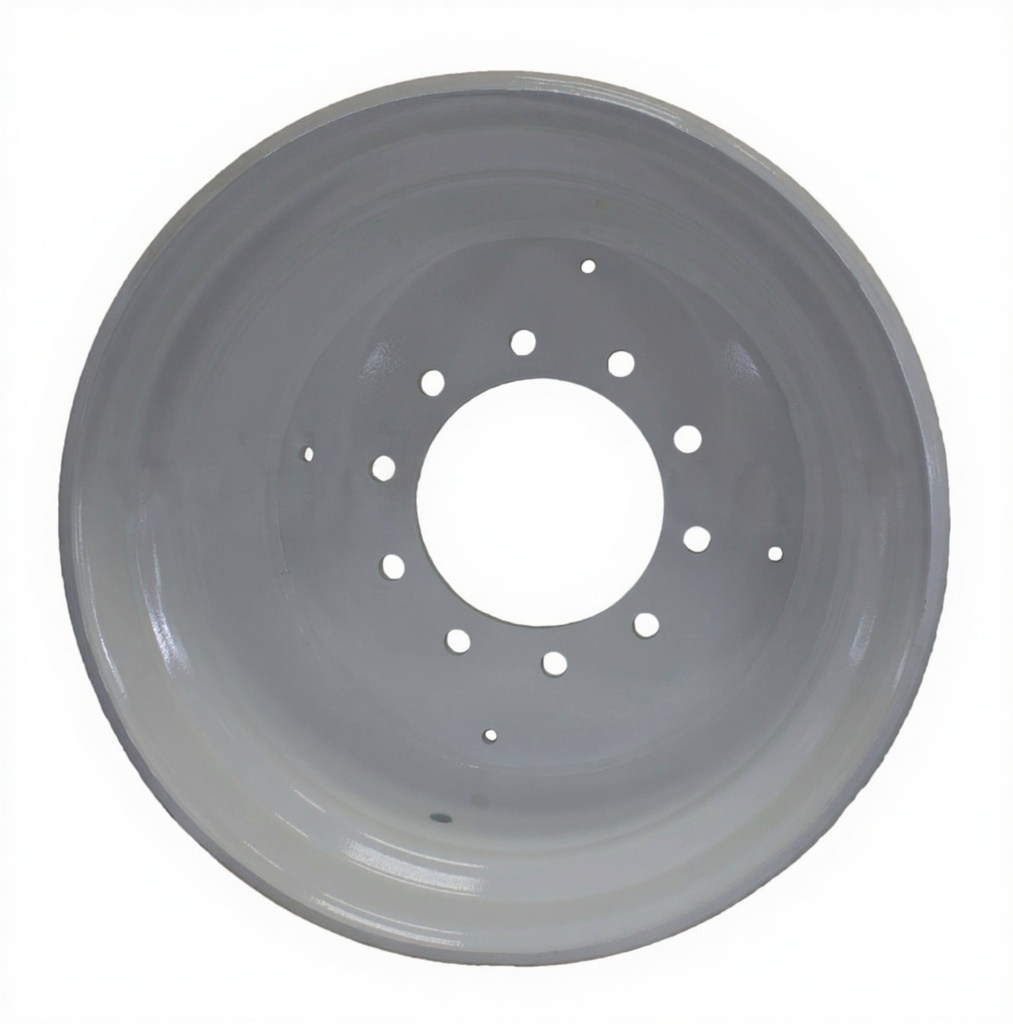 24"W x 22.5"D, White 10-Hole Flat Plate , -2.88" Offset