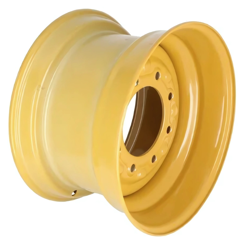 9.75"W x 16.5"D, Industrial Yellow  8-Hole Skid Steer