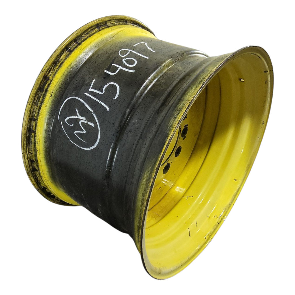 21"W x 32"D, John Deere Yellow 10-Hole Formed Plate , 0.75" Offset