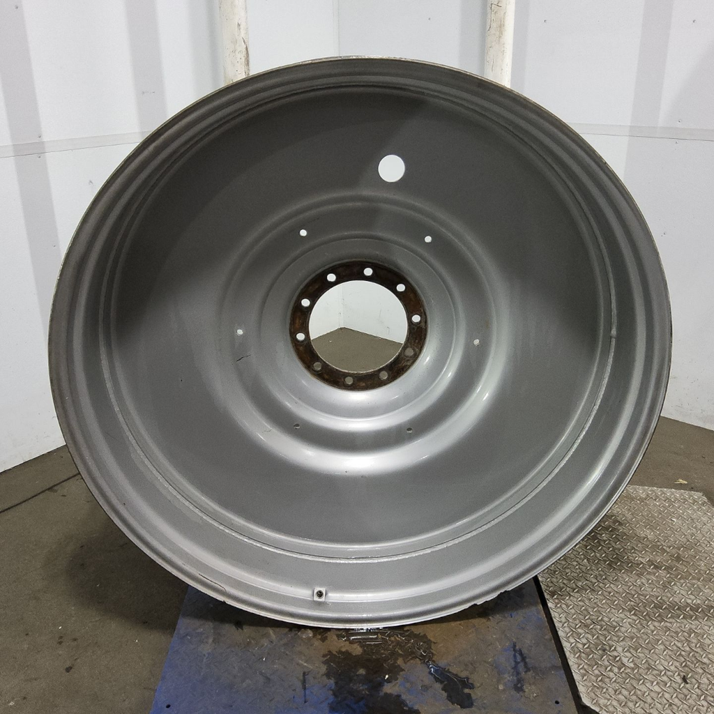 12"W x 54"D, John Deere Yellow 10-Hole Formed Plate , -9.25" Offset