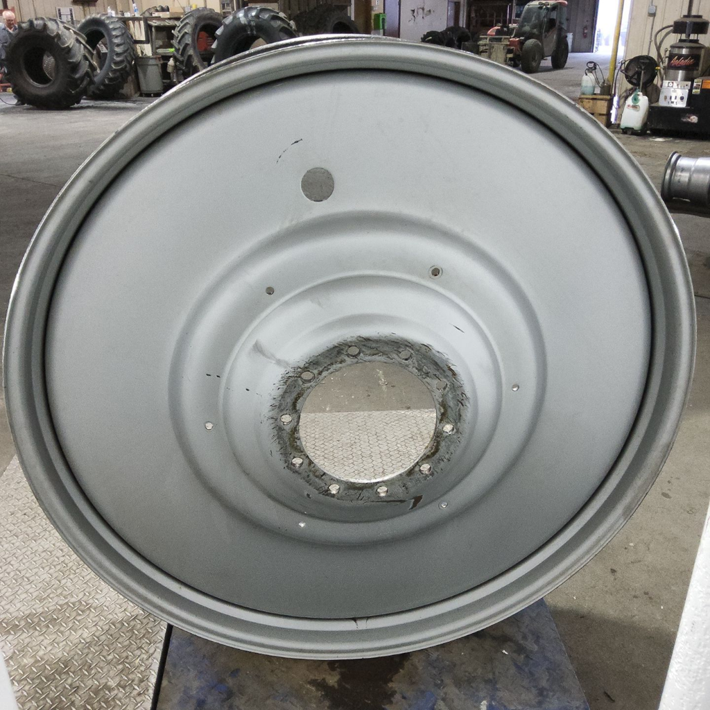 12"W x 54"D, John Deere Yellow 10-Hole Formed Plate , -9.25" Offset