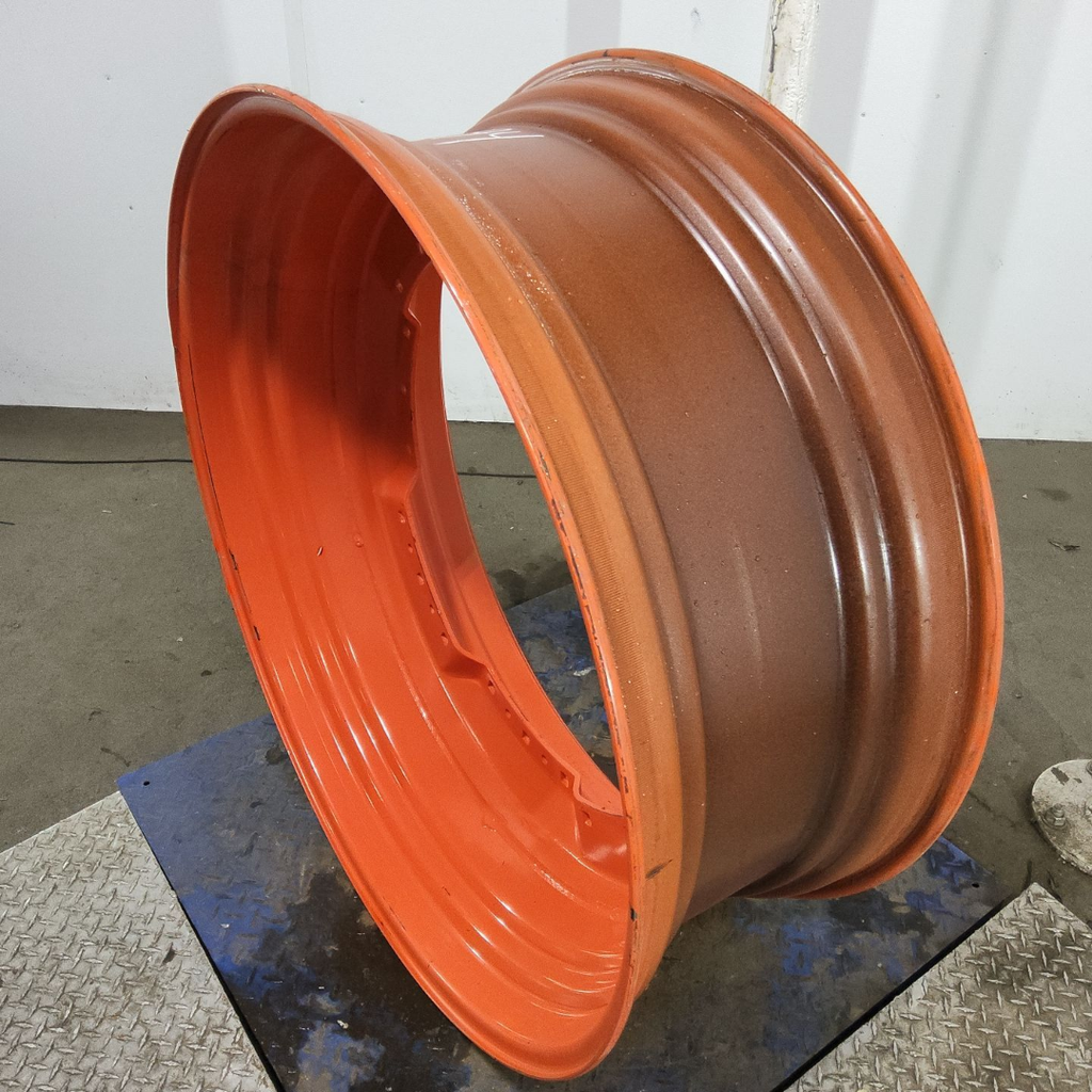 16"W x 42"D, Kubota Orange 12-Hole Waffle Wheel (Groups of 3 bolts) , -1.62" Offset