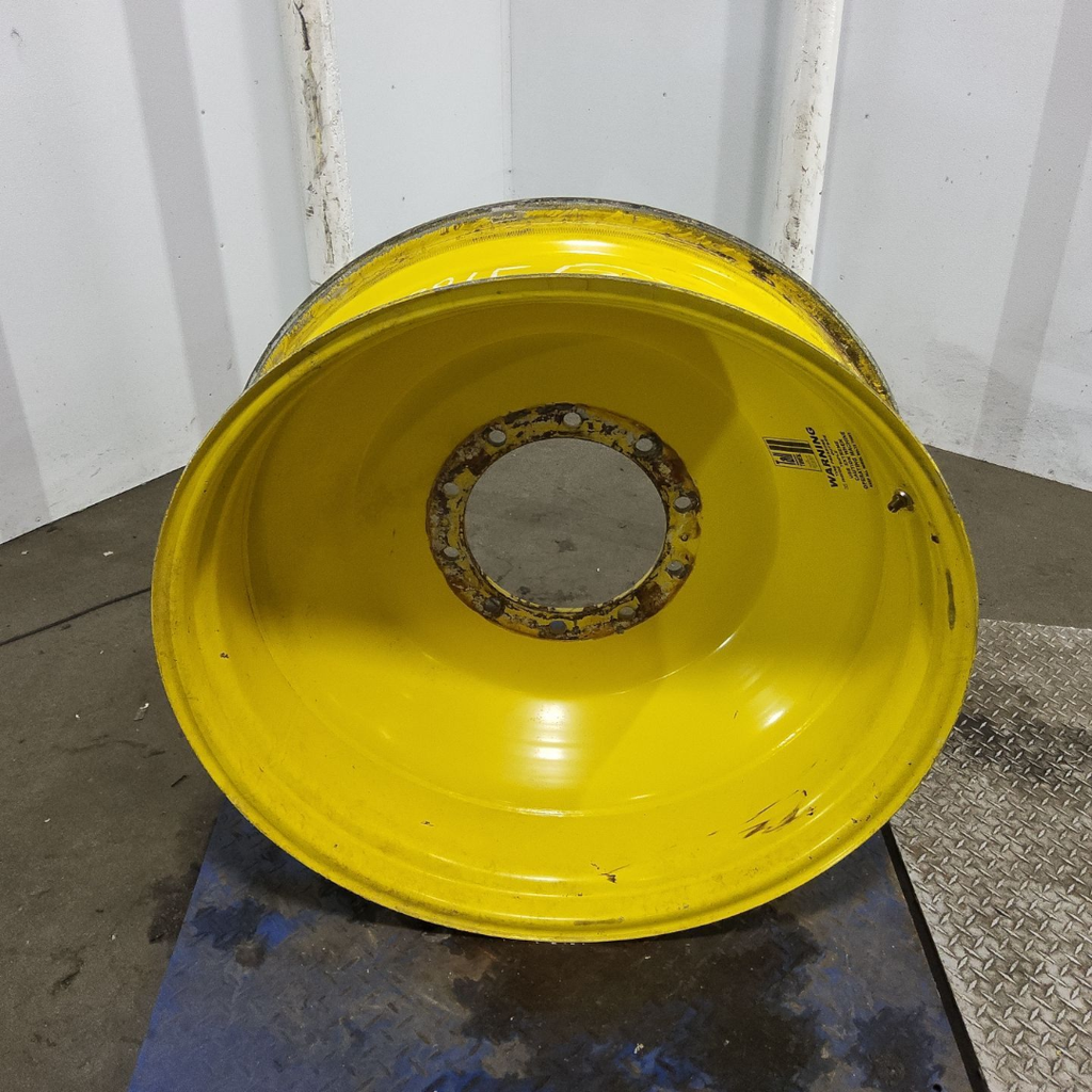 10"W x 34"D, John Deere Yellow 10-Hole Formed Plate , -7" Offset