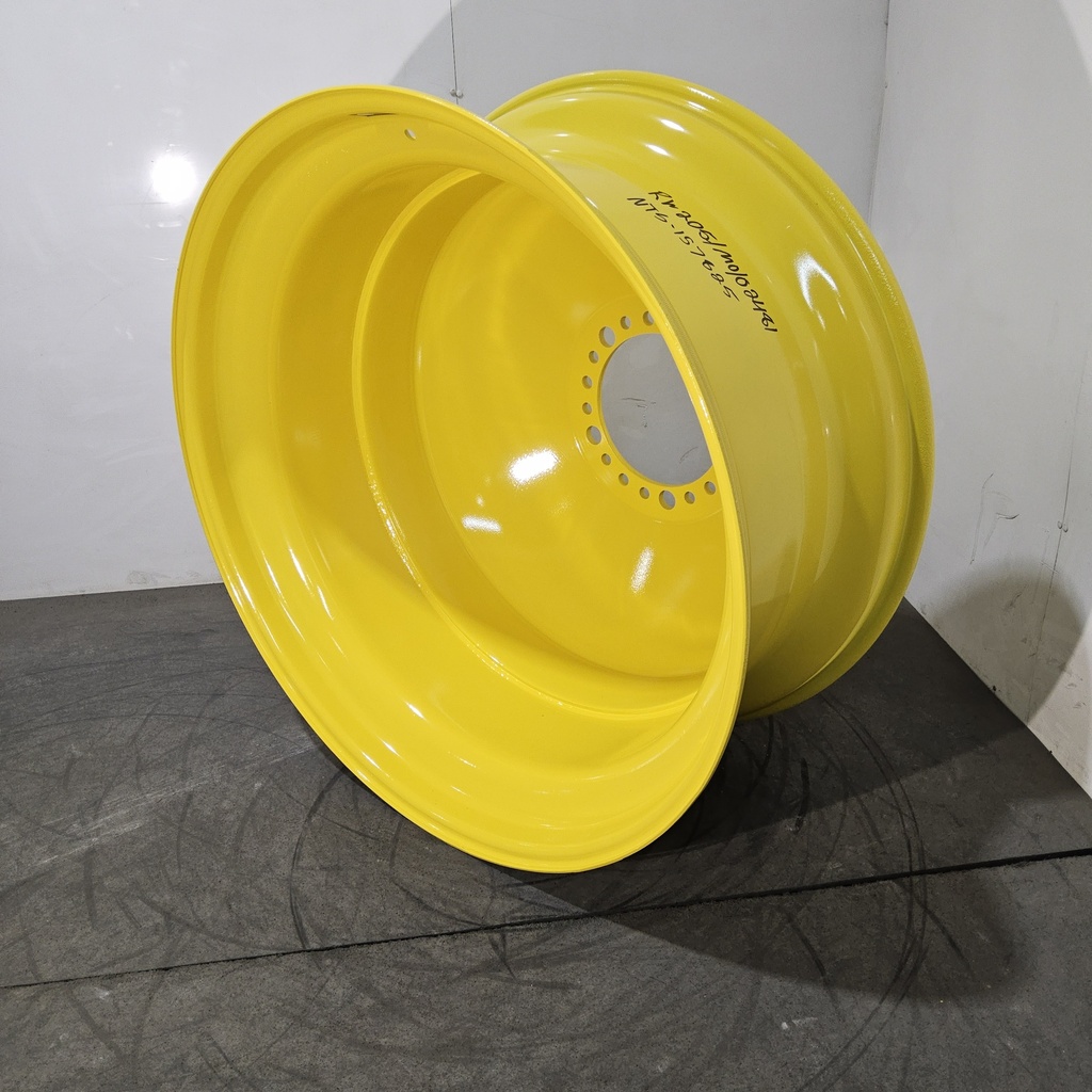 18"W x 42"D, John Deere Yellow 20-Hole Dolly Dual , -15" Offset