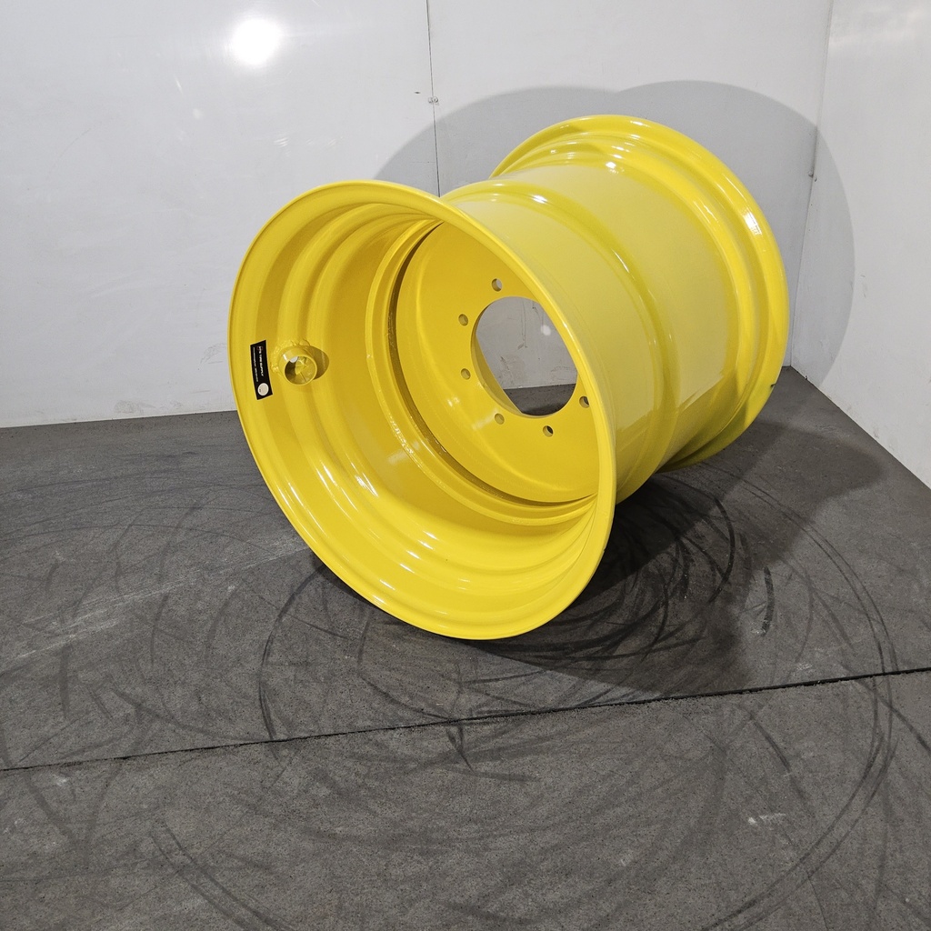 25"W x 26"D, John Deere Yellow 8-Hole Flat Plate , -1" Offset