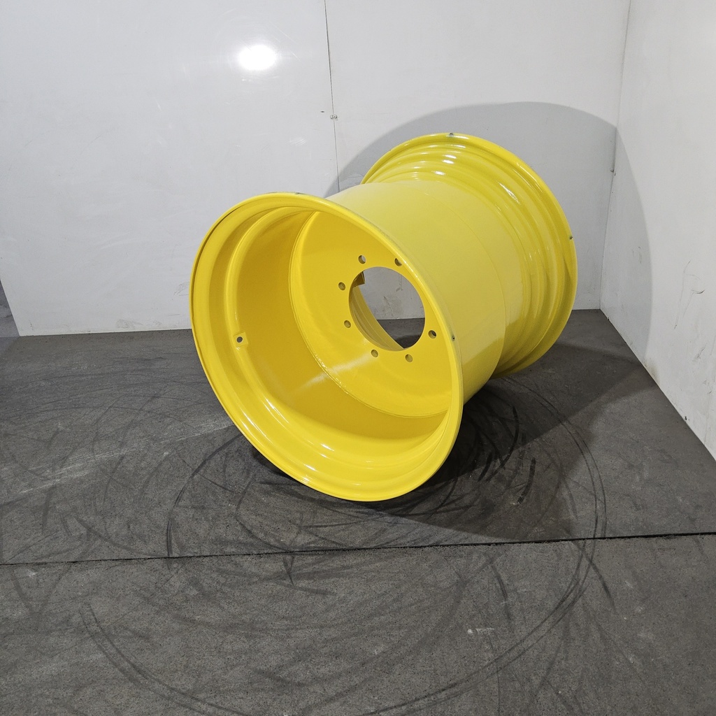 25"W x 26"D, John Deere Yellow 8-Hole Flat Plate , -1" Offset