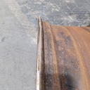 16"W x 38"D, Case IH Silver Mist Double Bevel , 8.75" Offset