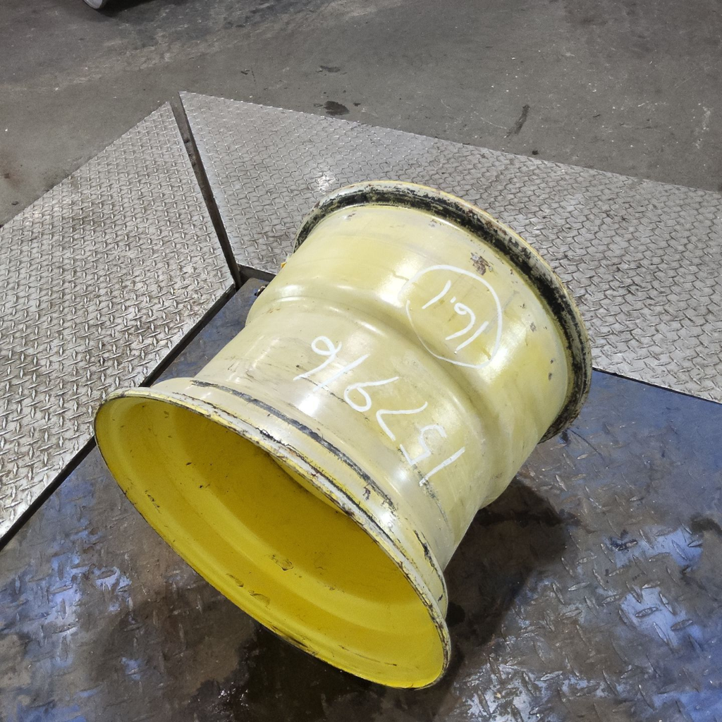 14"W x 16.1"D, John Deere Yellow 8-Hole Implement , -1.38" Offset