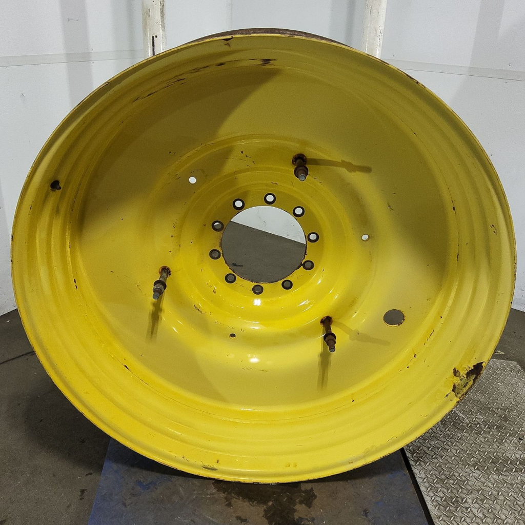 15"W x 50"D, John Deere Yellow 10-Hole Formed Plate , -6.75" Offset