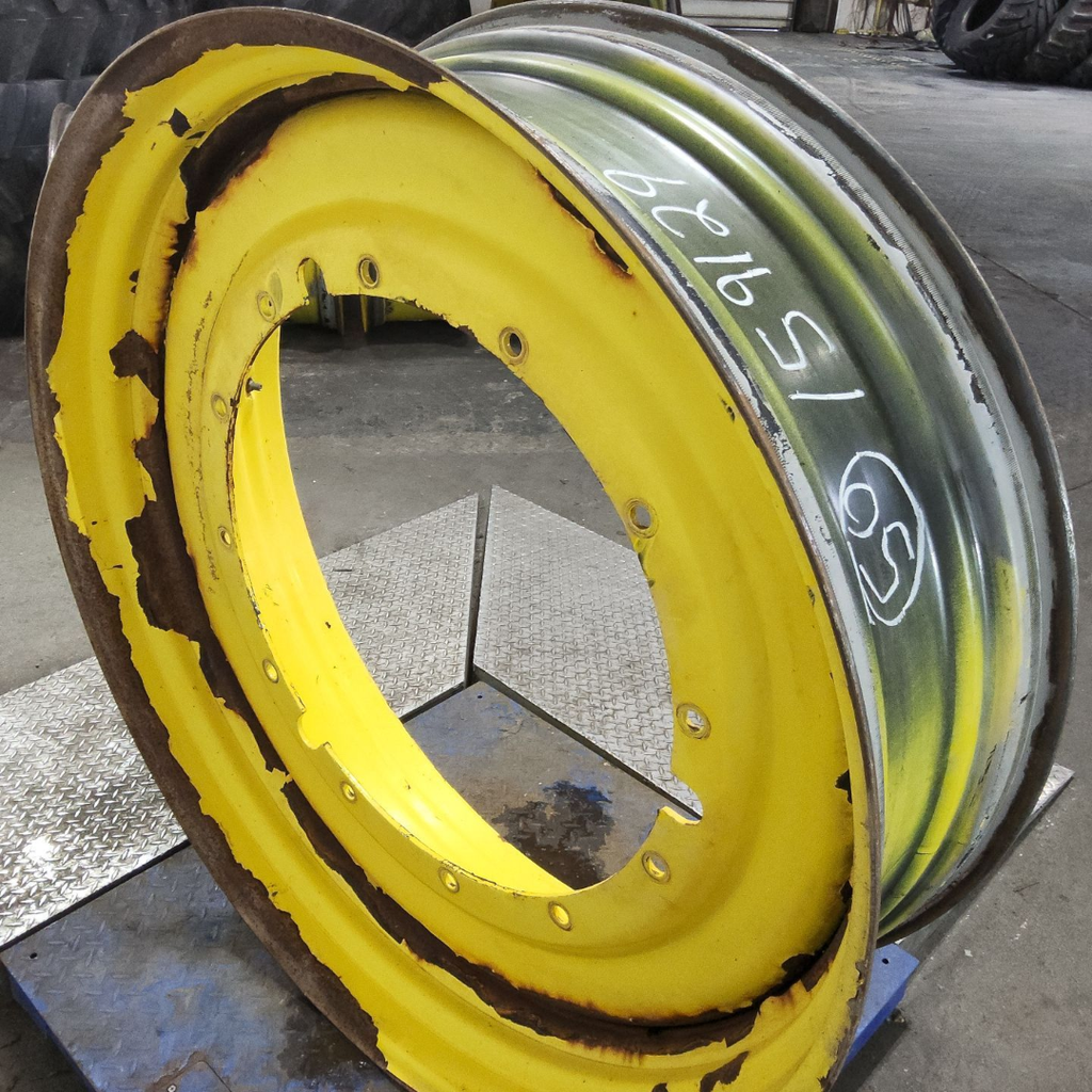 15"W x 50"D, John Deere Yellow 12-Hole Stub Disc , -3.38" Offset