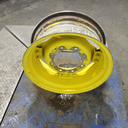 10"W x 24"D, John Deere Yellow 8-Hole Rim with Clamp/U-Clamp (groups of 2 bolts) , 5.75" Offset