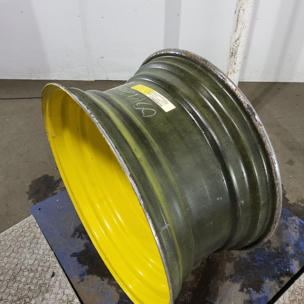 15"W x 30"D, John Deere Yellow 8-Hole Formed Plate , 4.25" Offset