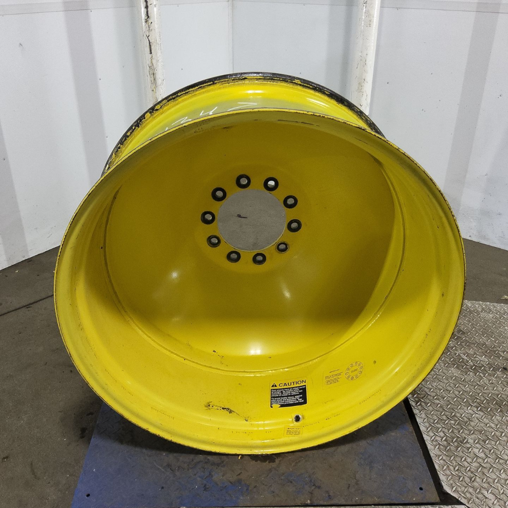16"W x 38"D, John Deere Yellow 10-Hole Dolly Dual , -13" Offset