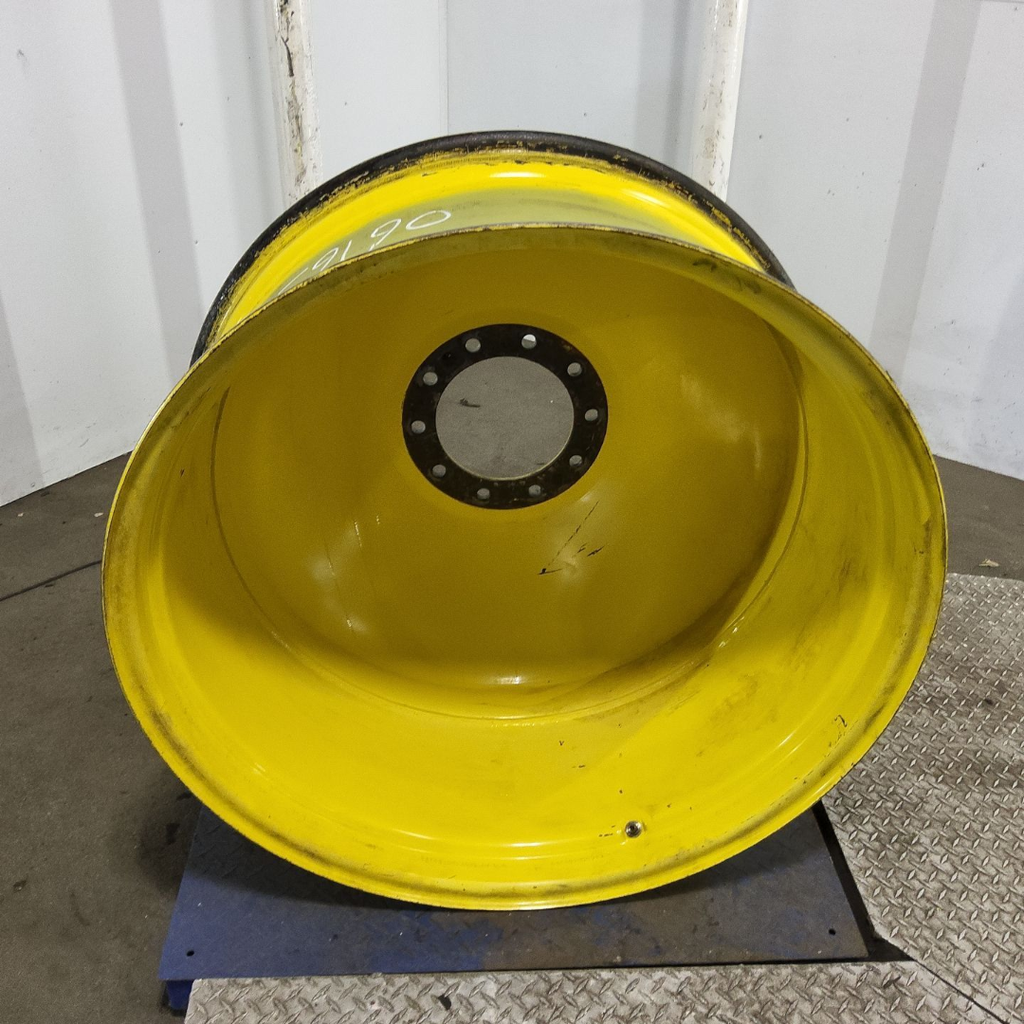 16"W x 38"D, John Deere Yellow 10-Hole Dolly Dual , -15.12" Offset