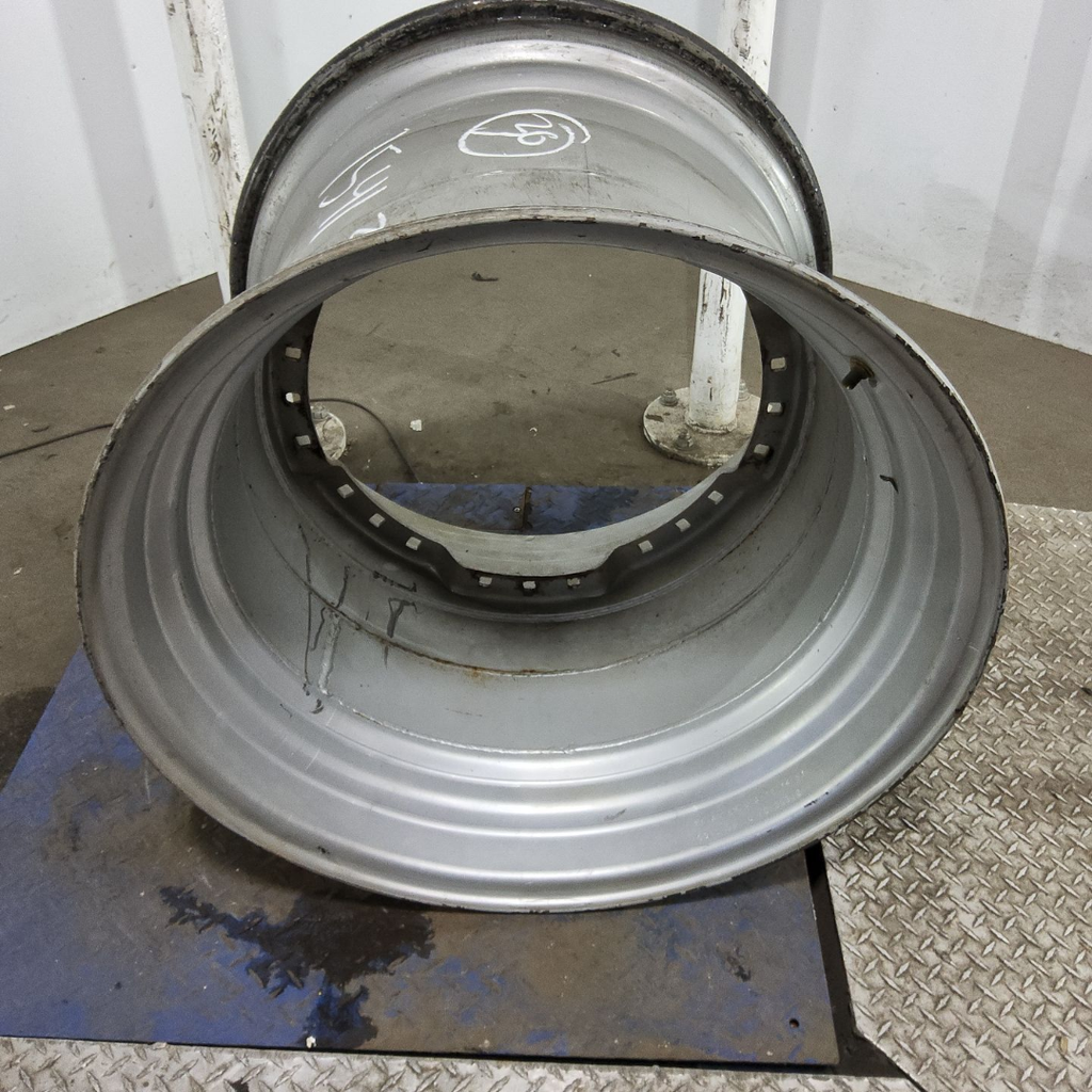 25"W x 30"D, Case IH Silver Mist 12-Hole Waffle Wheel (Groups of 3 bolts)