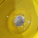 38"W x 46"D, John Deere Yellow 10-Hole Formed Plate , -4.12" Offset