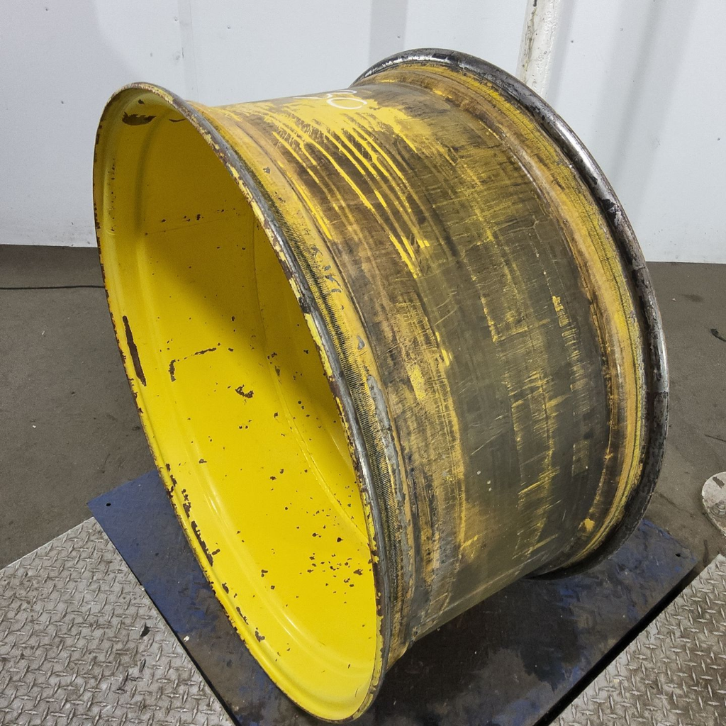 18"W x 38"D, John Deere Yellow 10-Hole Dolly Dual , -13.12" Offset