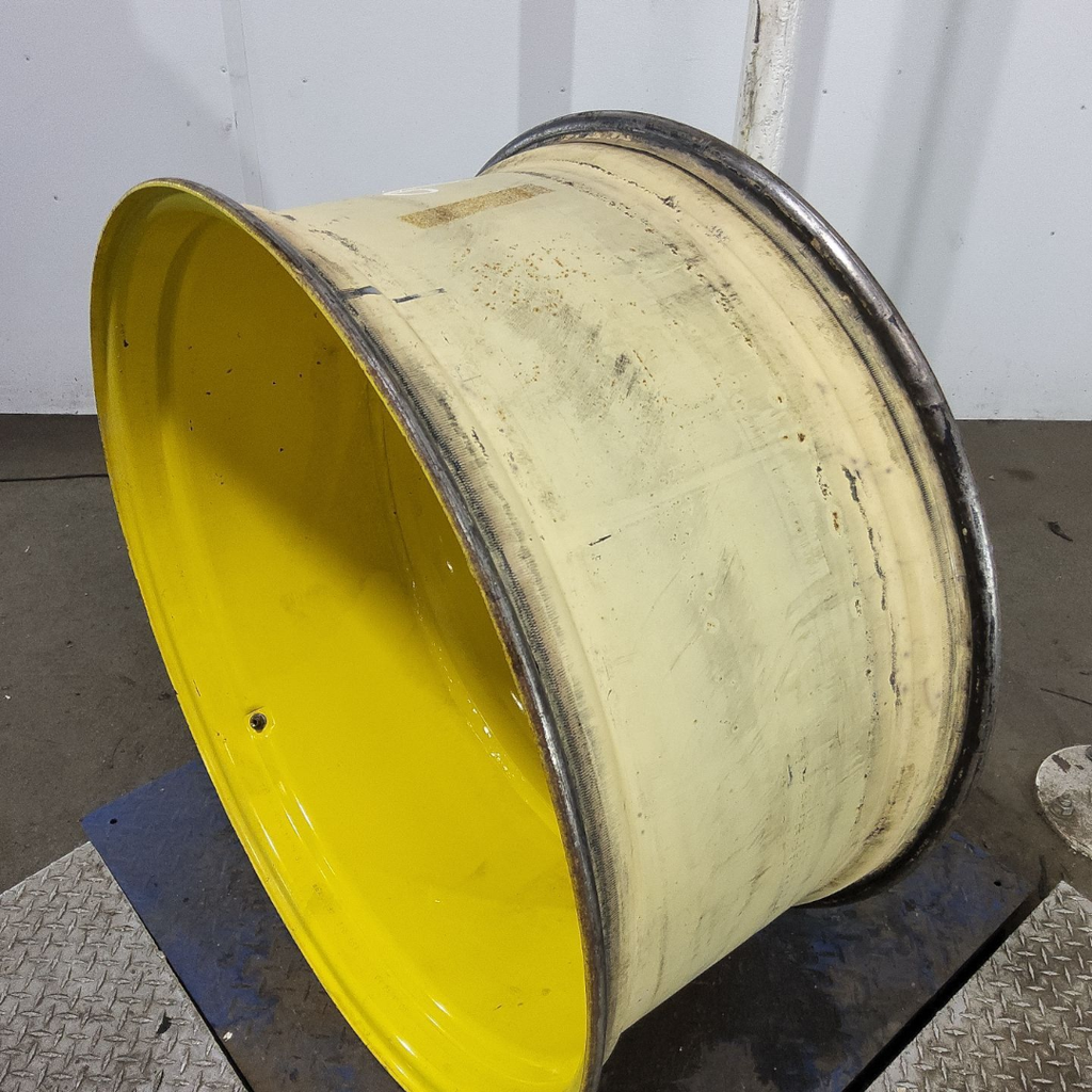 18"W x 38"D, John Deere Yellow 10-Hole Dolly Dual , -15.12" Offset