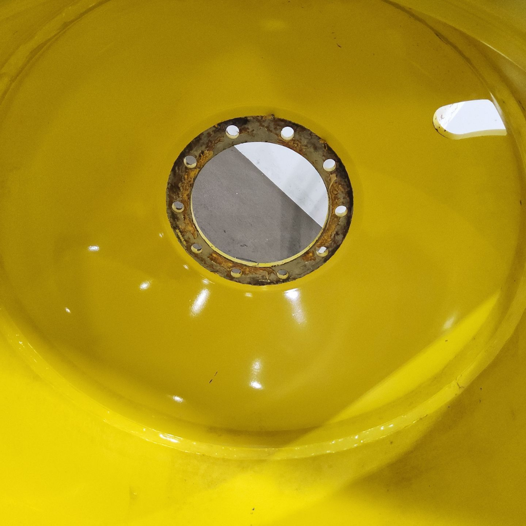 18"W x 38"D, John Deere Yellow 10-Hole Dolly Dual , -15.12" Offset